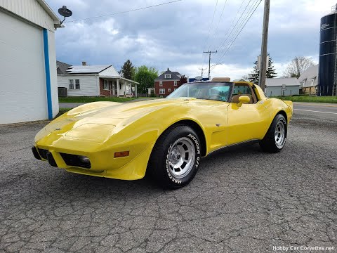 1979 Yellow Corvette L82 4spd For Sale Video