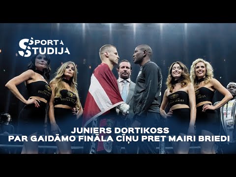 Juniers Dortikoss (Yuniel Dorticos) par gaidāmo fināla cīņu pret Mairi Briedi