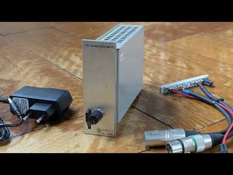 With audio demo: Vintage Telefunken V672/2 mic preamp - variable gain 30 .. 60 dB - plug & play - fully recapped image 7