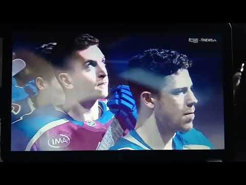 National Anthems before Flames vs. Avalanche