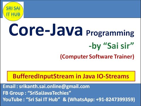 149 Bufferedinputstream In Java Io Streams Input Stream In Java Output Stream In Java