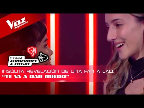 "Te va a dar miedo": la insólita revelación de una fan a Lali - La Voz Argentina 2022