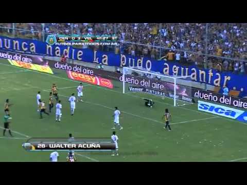 Gol de Acuña  Central 1   Vélez 3  Fecha 16  Torneo Inicial 2013