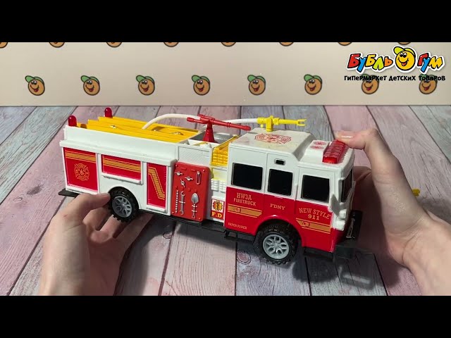 Набор пожарного автотранспорта Lanson Toys  Fire Rescue вертолет лодка и 2машины - видео