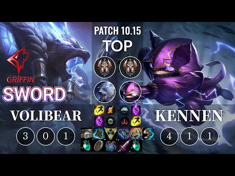 GRF Sword Volibear vs Kennen Top - KR Patch 10.15