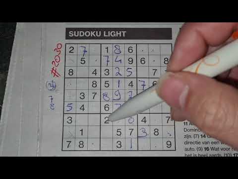 Lonely today? Not with these ones! (#2030) Light Sudoku. 12-18-2020 part 1 of 2
