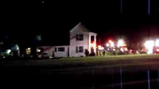 preview picture of video 'Botetourt County, Mountain Pass Road - House Fire - Overhaul - 5/9/12'