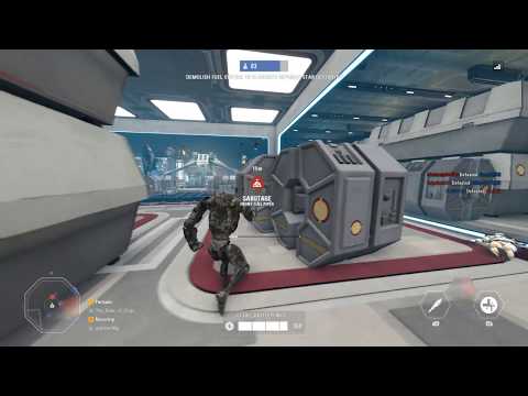 Assaulting Kashyyyk at Night - Star Wars Battlefront 2