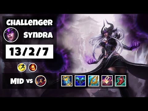 Syndra vs Viktor 11.6 Mid Lane Challenger Gameplay S11 (13/2/7) - TURKISH