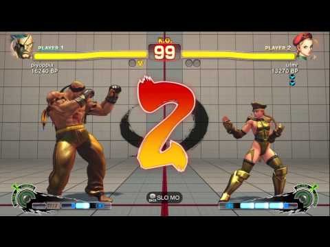 AFG [Sagat] vs utmr [Cammy] SSF4 Japanese Online Ranked Matches - TRUE-HD