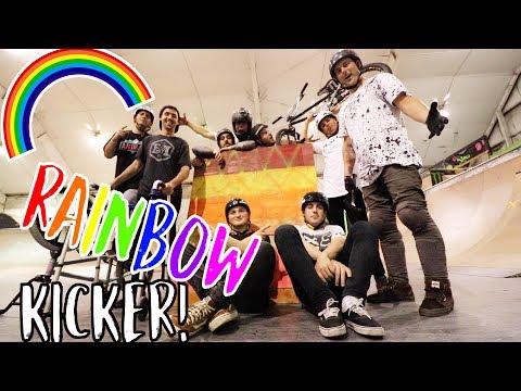 BMX BIKE TRICKS ON RAINBOW RAMP!