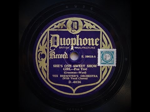 She"s One Sweet Show Girl - Meyer Davis' Swanee Syncopators (1928)