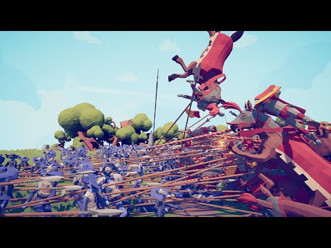 Big Cavalry Charge vs Massive Pike Phalanx Formation - TABS | Totally Accurate Battle Simulator
