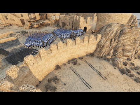 70 Linebreaker vs. 700 Battanian Volunteer | Mount & Blade Bannerlord : Castle Defense With 70 Men