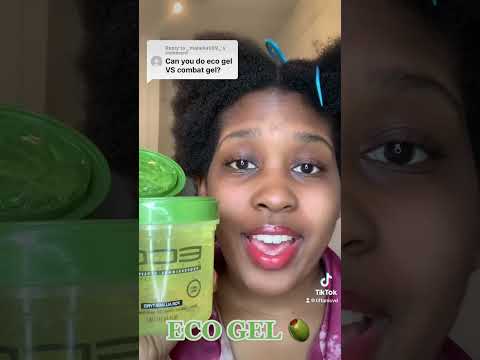 COMBAT GEL 🥭 VS ECO GEL 🫒 ON 4C HAIR 👩🏾‍🦱 (PART 1) - TIFFANI D #shorts