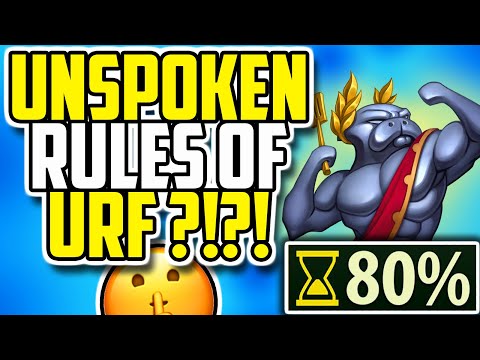 UNSPOKEN RULES OF URF ??  - league of legends arurf | ultra rapid fire