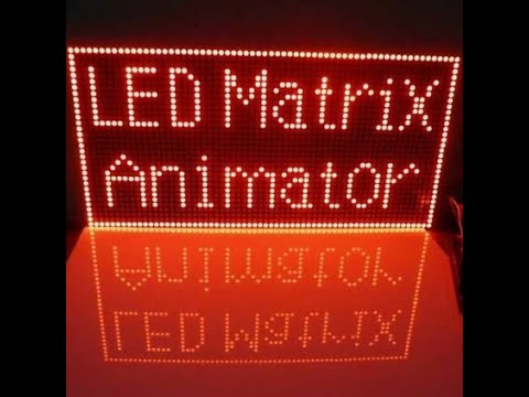 Homemade LED matrix 40 to 8