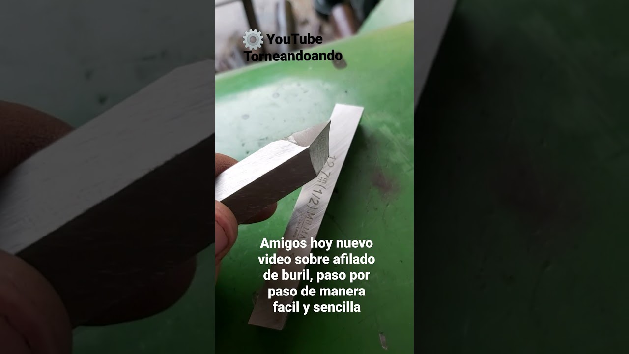 Afilado de buril (paso por paso) #torno #afilado #buril #tips #lifehacks #tutoriales #torneandoando