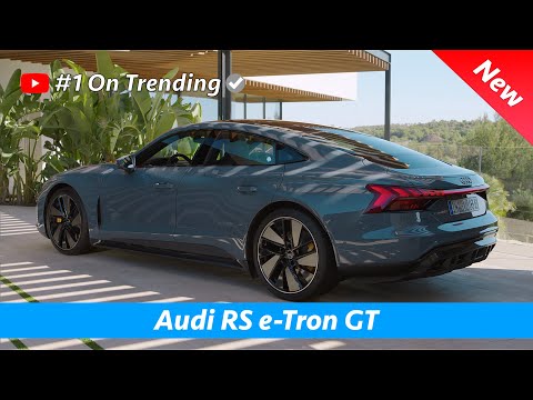 Audi RS e-Tron GT 2021 - FIRST Look of Exterior - Interior - Infotainment, CRAZY Driving Sound!