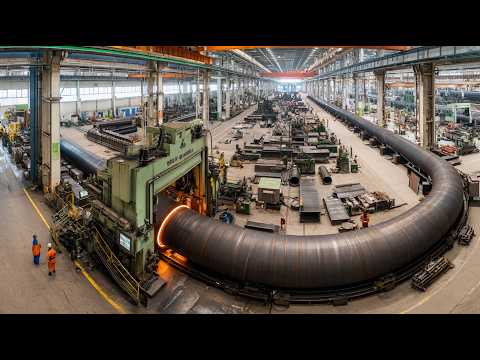 Witness Power of Giant Pipe Engineering — Full Steel Pipeline Manufacturing & Construction Process