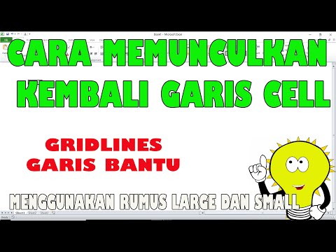 Cara Memunculkan Garis Di Excel