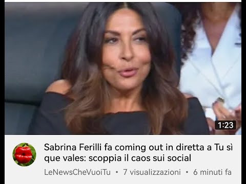 Sabrina Ferilli fa coming out? #sabrinaferilli #comingout #mariadefilippi