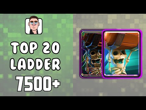 Clash Royale - Top 20 7500 Ladder with Miner MK Wallbreakers Feat. SB