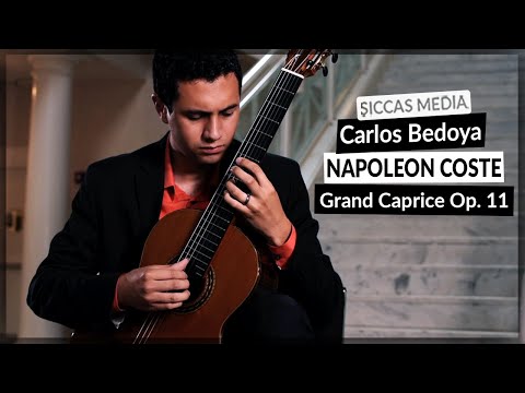 Carlos Bedoya plays Grand Caprice Op. 11 by Napoleon Coste on Classical Guitar | Siccas Media