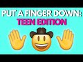 😎PUT A FINGER DOWN TEEN EDITION😎 - Aesthetic Quiz