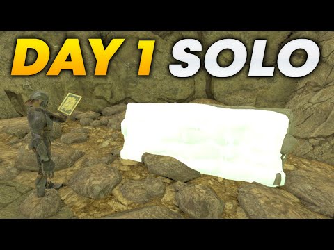 SOLO Claiming A Hidden Lost Island Rathole Day 1 - Ark