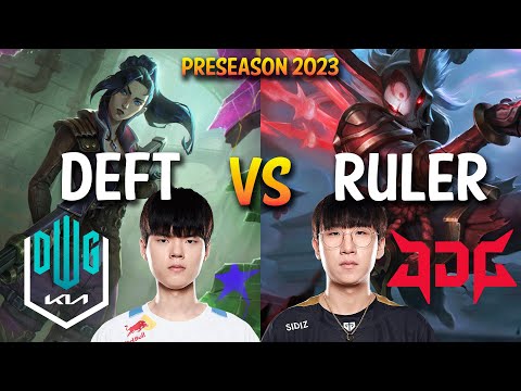 DK Deft vs JDG Ruler - CAITLYN vs KALISTA ADC - KR Ranked