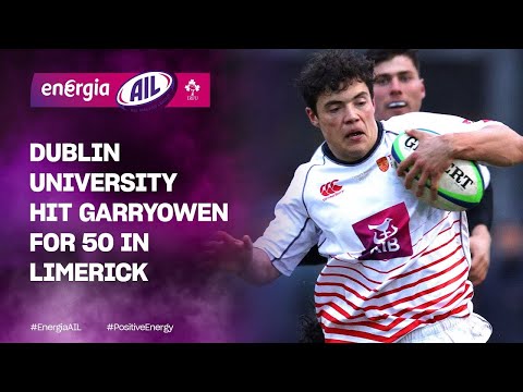 #EnergiaAIL Highlights: Garryowen v Dublin University