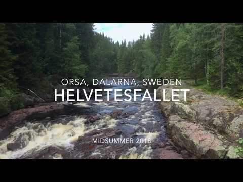 Helvetesfallet and Storstupet outside Orsa in Dalarna, Sweden