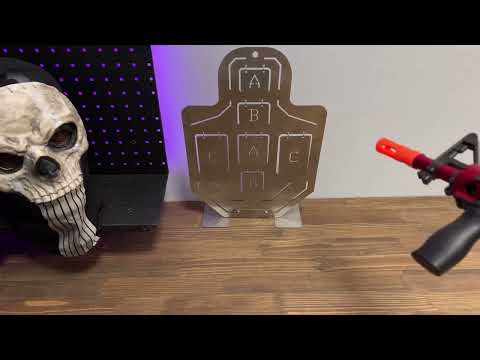 thumbnail video image 2 of Pistola De Hidrogel M416 Lanzador Electrica Con Bolas Láser, 2 of 7