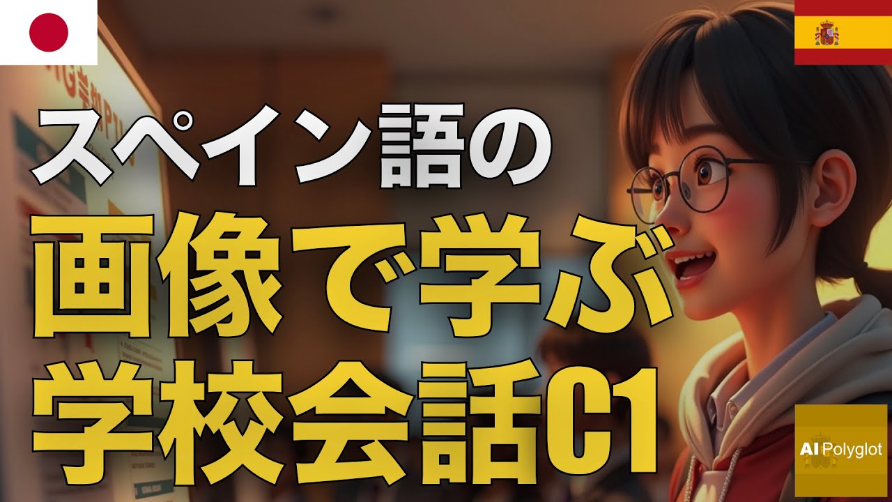 スペイン語の画像で学ぶ学校会話C1 | 聞き流し | Spanish | 実用例文付き
