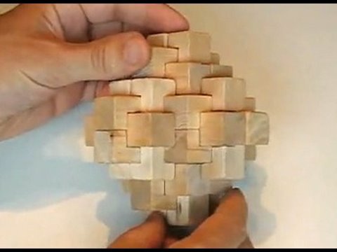 24 piece burr puzzle assembly
