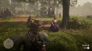 NEVER Noticed Karen Will Approach You After Robbing Bank In Valentine - Red Dead Redemption 2