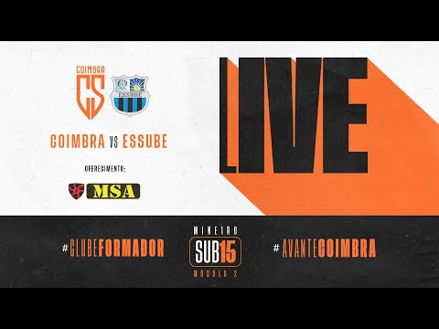 COIMBRA 1 X 2 ESSUBE - CAMPEONATO MINEIRO 2022 - SUB-15 - 3ª RODADA #aovivo #futebol