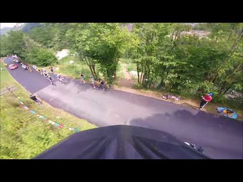 Biker Laughs In The Face Of Tired Tour De France Cyclists, Stunt Jumping Right Over Them