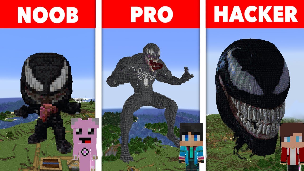 NOOB VS PRO VS HACKER Minecraft Pixel art✨venom
