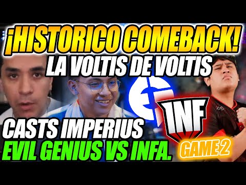 😲HISTORICO COMEBACK!!😲 IMPERIUS SORPRENDIDO POR EPICA VOLTIS, INFAMOUS VS EVIL GENIUSES - GAME 2😲
