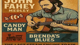 Guitar Tab for John Fahey's Medley of Candy Man, Brenda's Blues, and Spanish Dance.