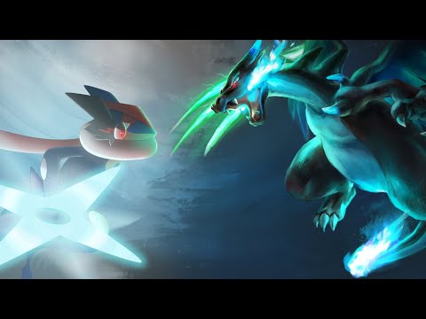 MEGAMON ASIA GAME Pokémon Showdown: Mega Charizard X vs Ash's Greninja – Ultimate Evolution Clash!"