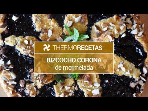 Bizcocho corona de mermelada