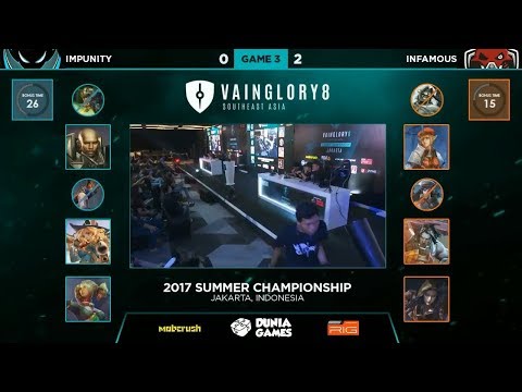 Impunity vs Infamous Game 3 Final | Vainglory 8 SEA Championship Summer 2017