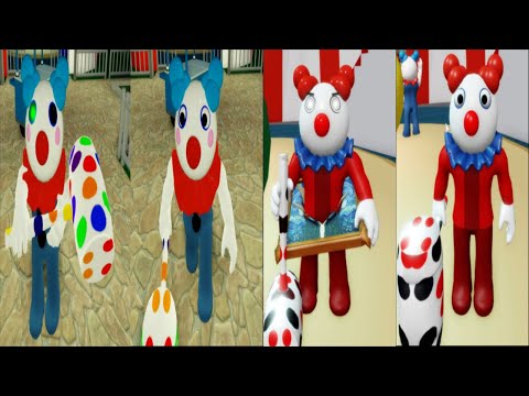 Old vs New Clowny Infected & Non Infected Jumpscare - Roblox Piggy Fan Game