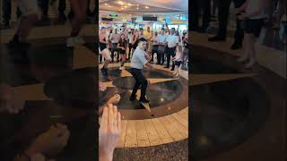 Dance Party in the Windjammer! Zedrick and Nower giving us a show 😂 #brillianceoftheseas #danceparty