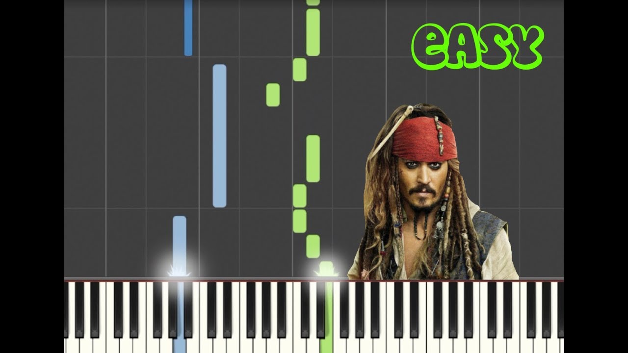PIRATI DEI CARAIBI - HANS ZIMMER - EASY PIANO TUTORIAL - SPARTITO FREEDOWNLOAD IN DESCRIZIONE