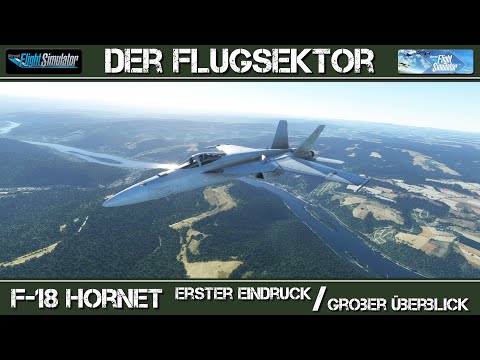 Flightsimulator2020:  MS/Asobo F-18 Hornet - Erster Eindruck / grober Überblick [deutsch]