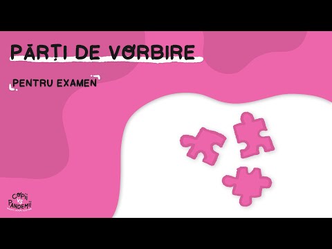 Părți de vorbire (Evaluare Națională)